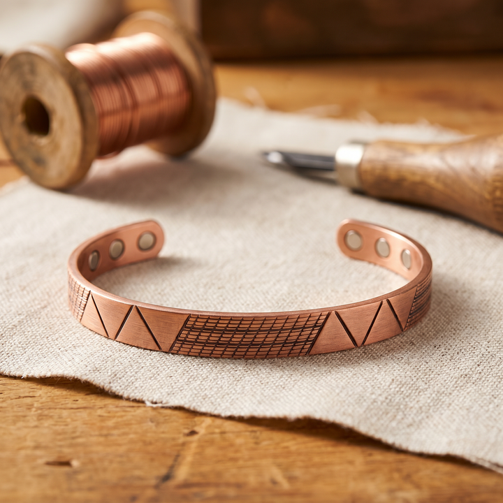 Bracciale in Rame con Crest di Lucia & Mila
