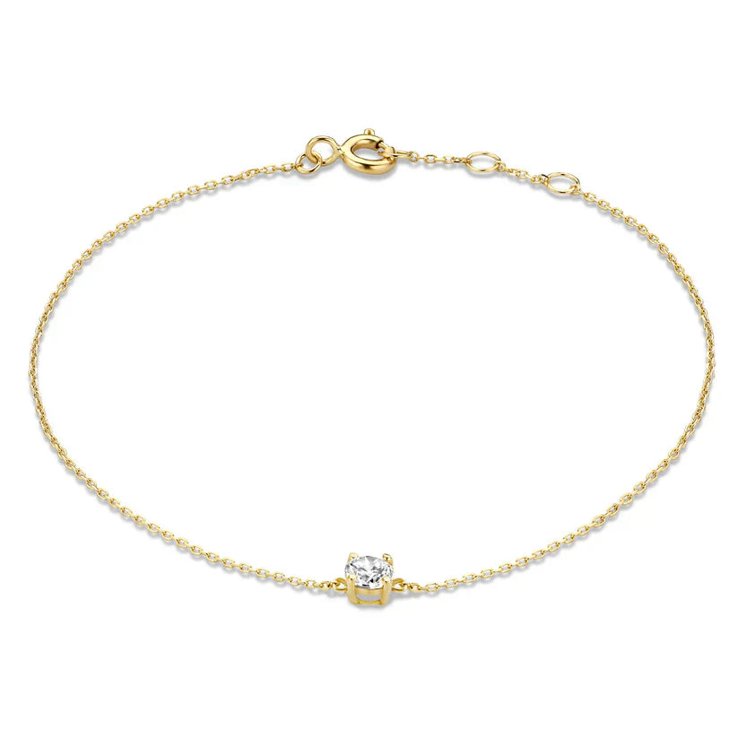 Bracciale in Pietra Moissanite Cléa | Oro