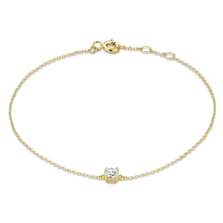 Bracciale Zirconia di Pietra | Oro Bianco