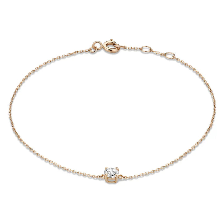 Bracciale Zirconia di Pietra | Oro Bianco