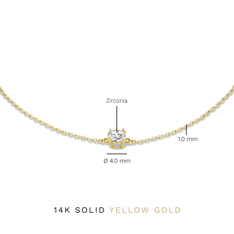 Bracciale in Pietra Moissanite Cléa | Oro