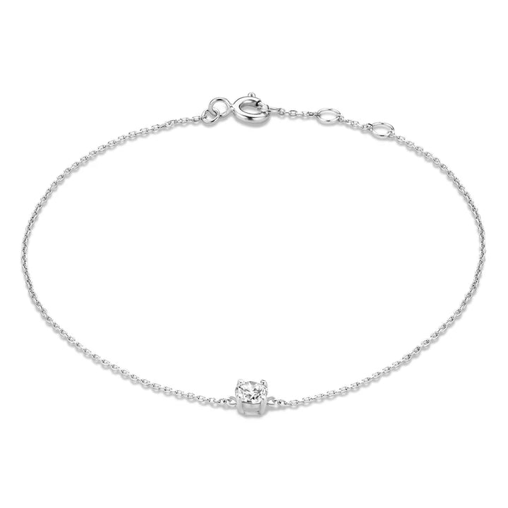 Bracciale Zirconia di Pietra | Oro Bianco