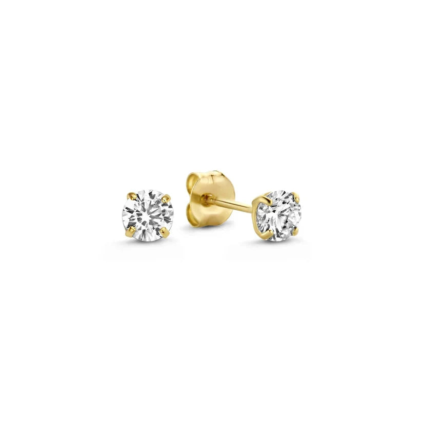 Set di Orecchini in Pietra Dara Brillane | Oro