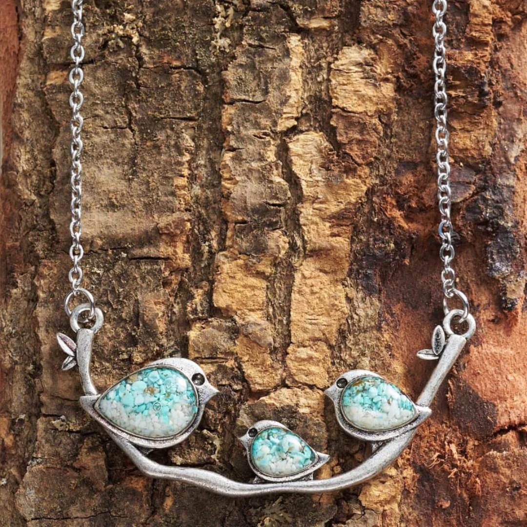 Collana Vintage Birdie color argento