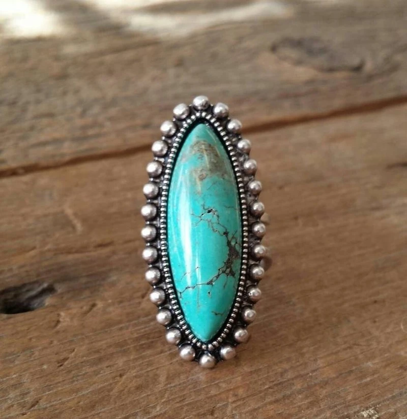 Anello in Pietra Turchese Vintage