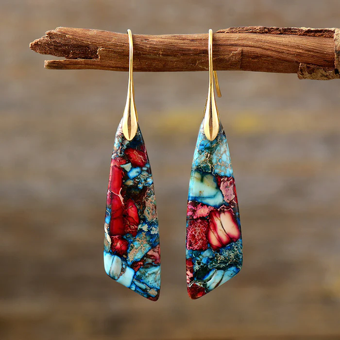 Orecchini in Pietra Multicolore