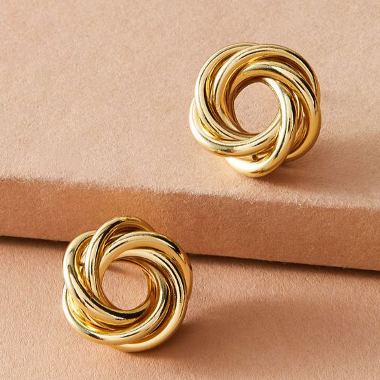 Orecchini Spirale Dorata Vintage