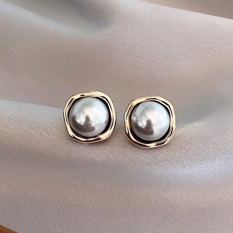 Orecchini Eleganti con Perle Nere