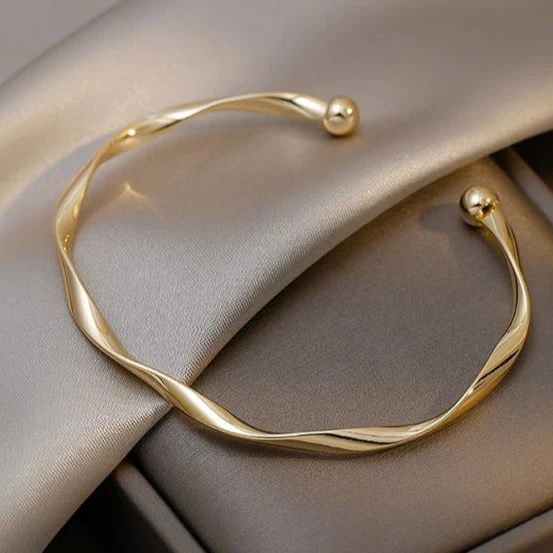 Bracciale Aperto Elegante color oro