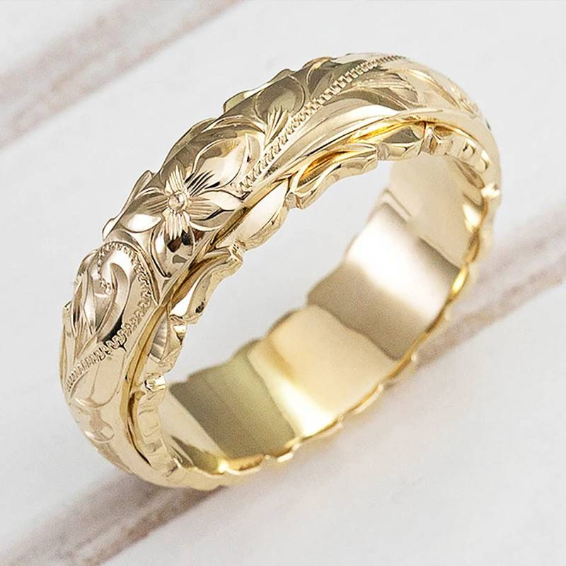 Anello Vintage Oro Blume