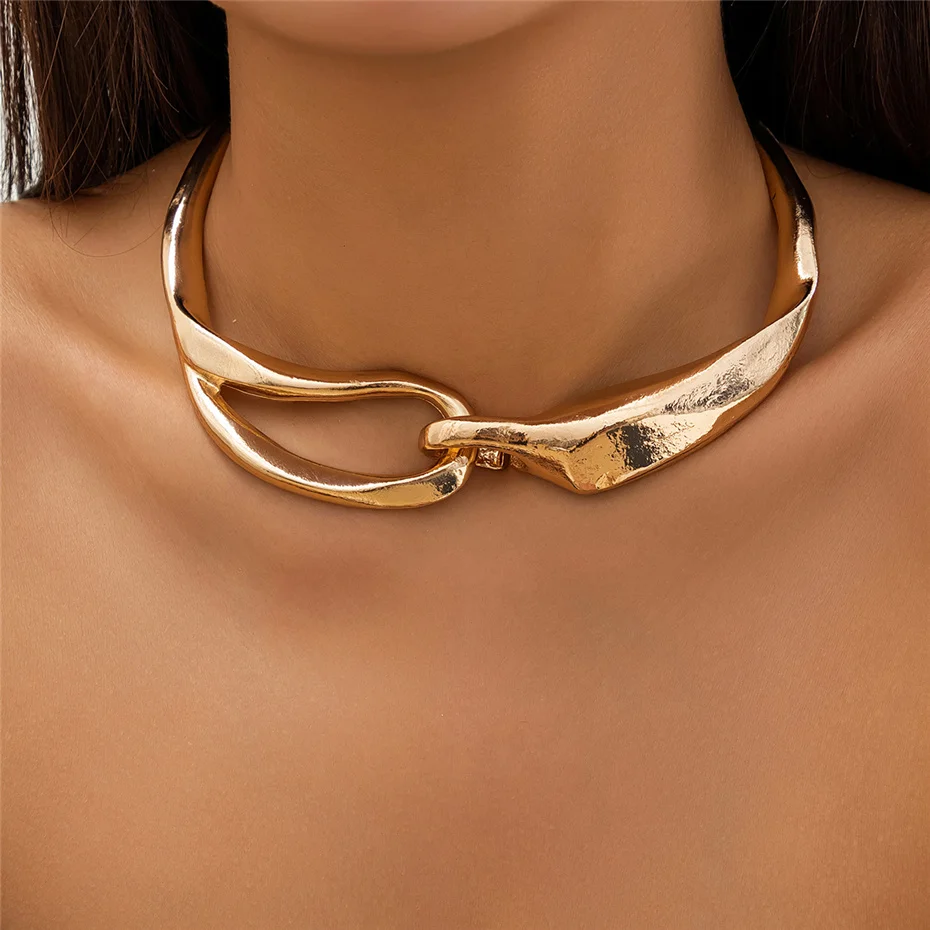 Collana color oro con Texture Audace