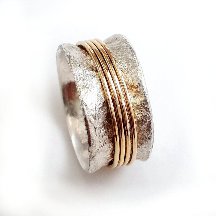 Anello con Filo color oro color argento Vintage