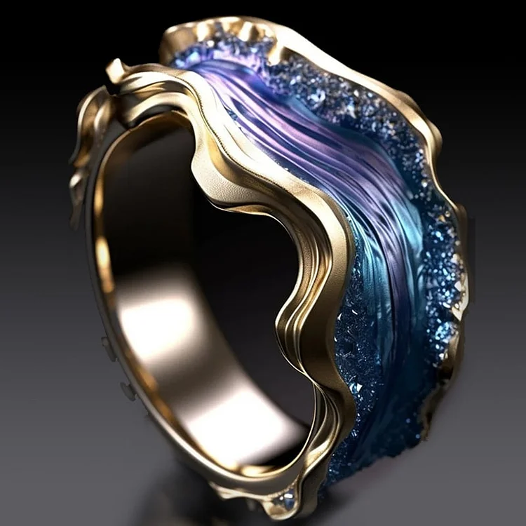 Anello Vintage Golden Ocean