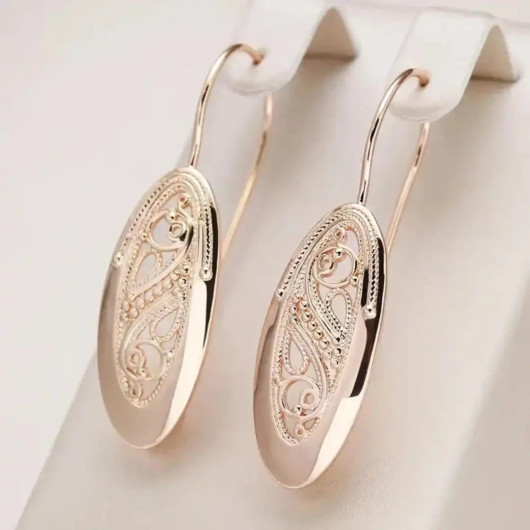 Orecchini a Goccia color oro Opengleam