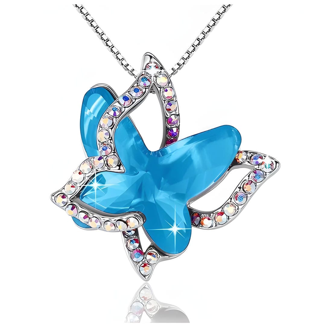 Collana Farfalla Pietra Blu
