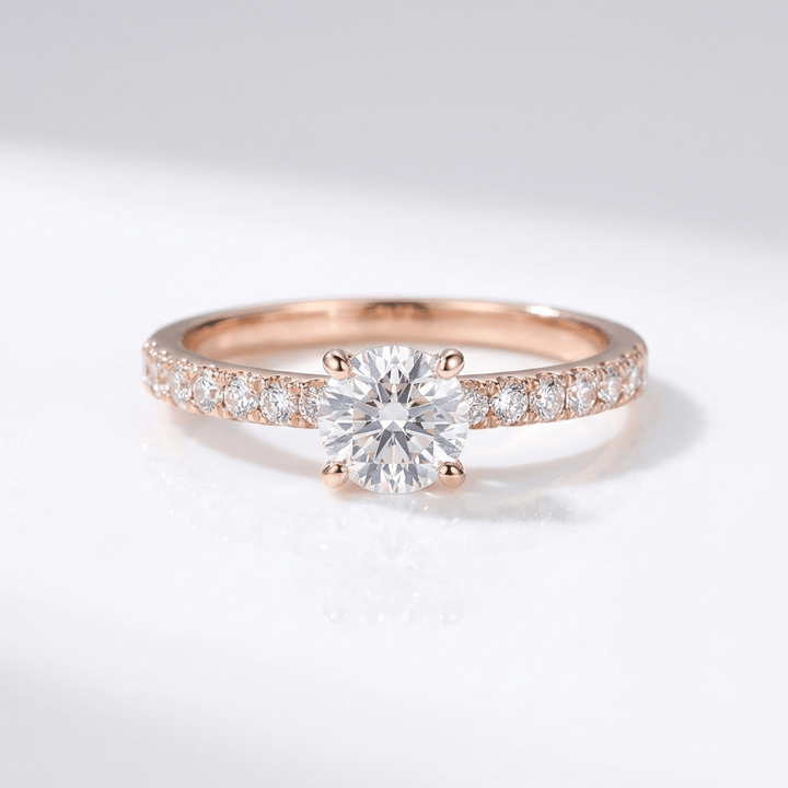 ANELLO PAVÉ IN ZIRCONIA ROSSOGOLD