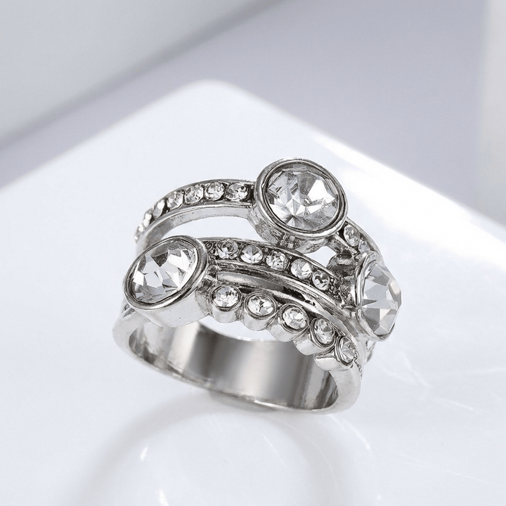 ANELLO ARGENTO DOPPIO SPARKLE