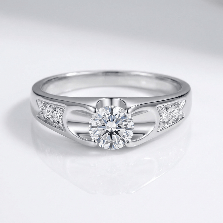 ANELLO SOLITARIO IN ZIRCONIA ORO ROSA CLASSICO