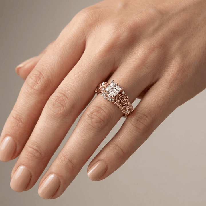 ANELLO VINTAGE IN RAME E ZIRCONIO