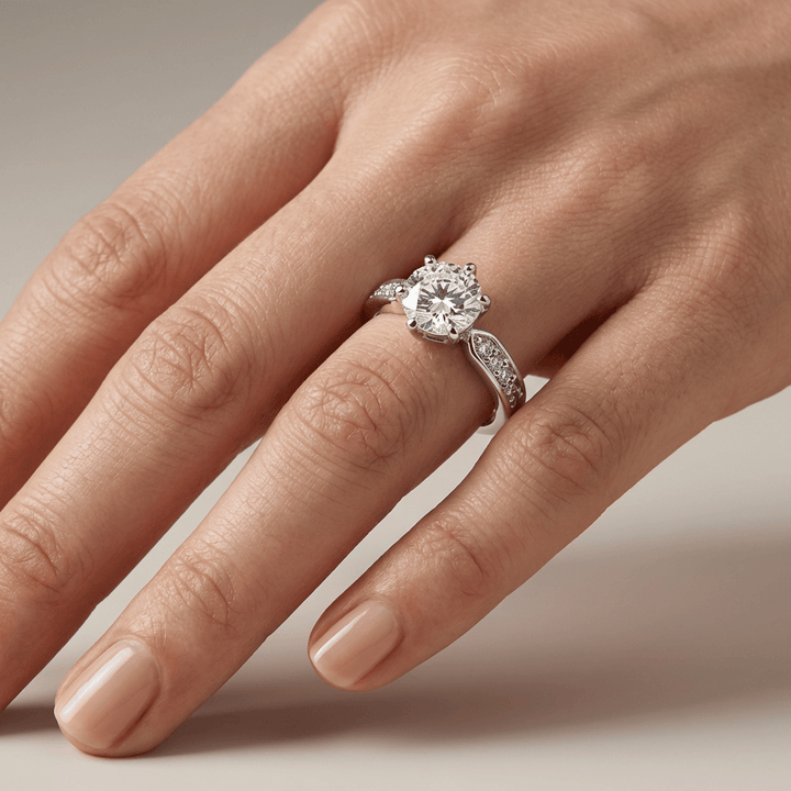 ANELLO PAVE IN Zirconia ROSE GOLD - (REGOLABILE)