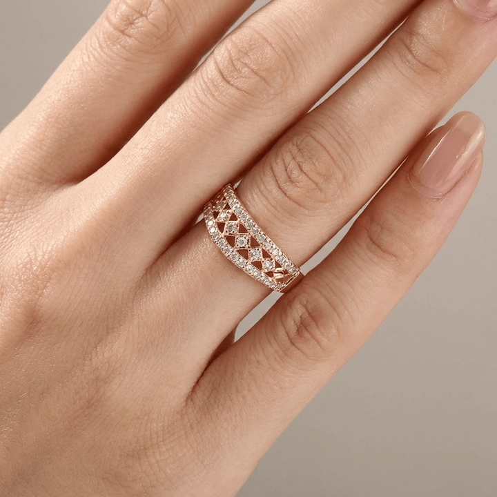 ANELLO color argento PLACCATO ORO