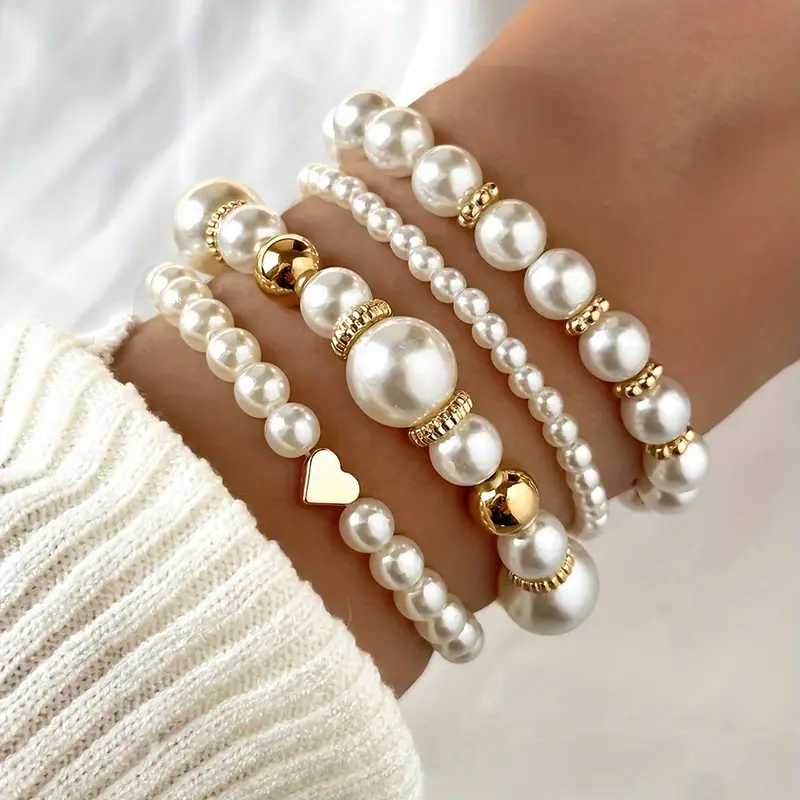 Set di Bracciali in Perle