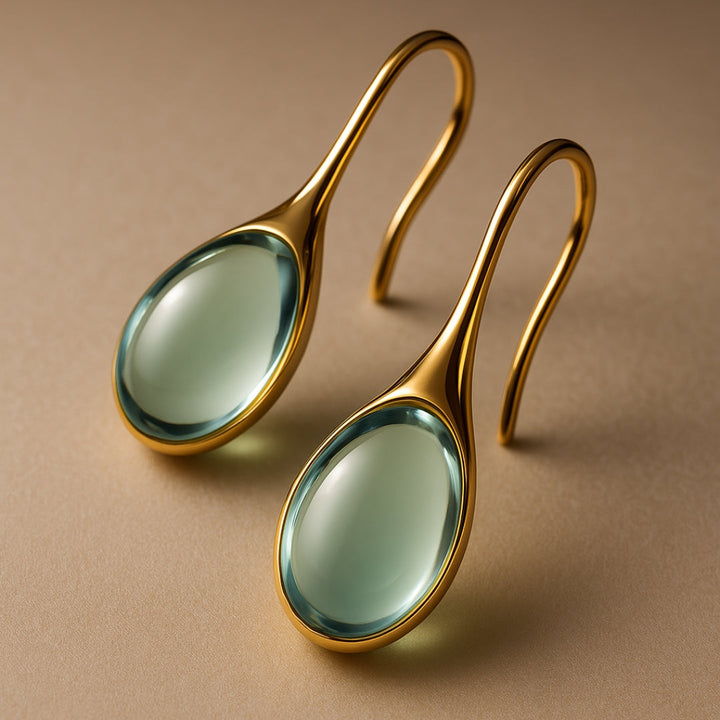 Orecchini a Goccia color oro e color argento