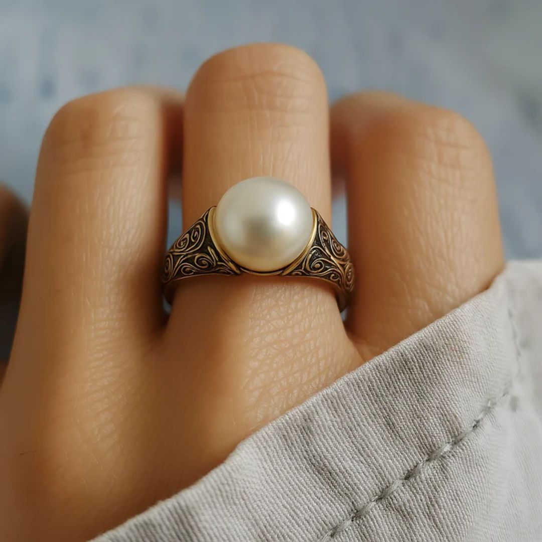 Anello in Oro con Perla Vintage Senza Tempo