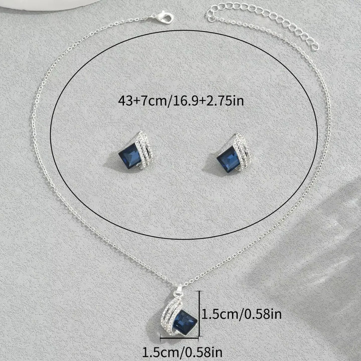 Set di Gioielli Aurora Blu