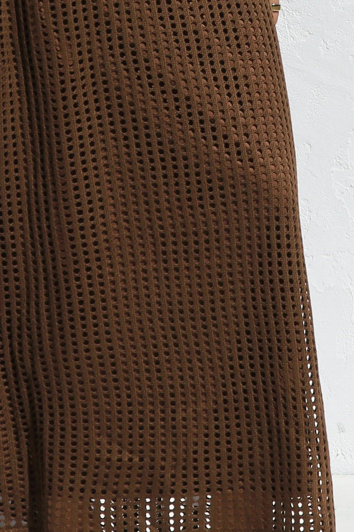ESSENZIALE - Abito Maxi all'Uncinetto Airlie - Naturale