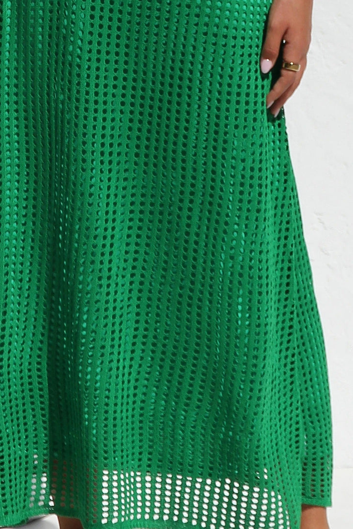ESSENZIALE - Abito Maxi all'Uncinetto Airlie - Naturale