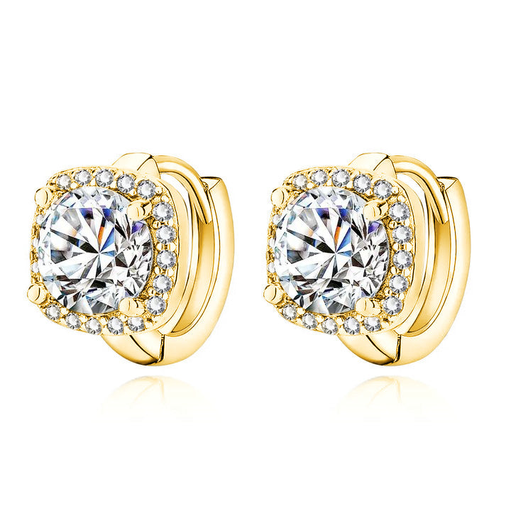 Orecchini quadrati Nadine | Oro