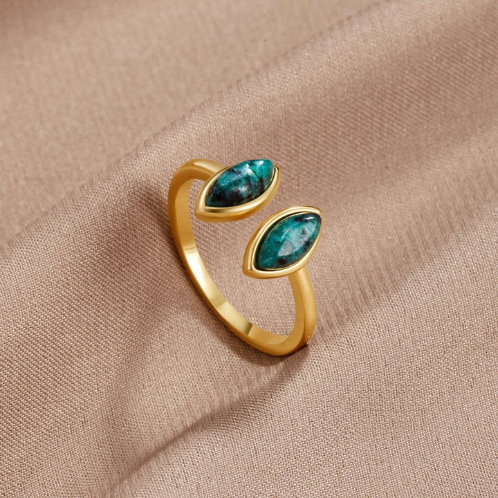 Luxe - Anello Verde Avvolgente