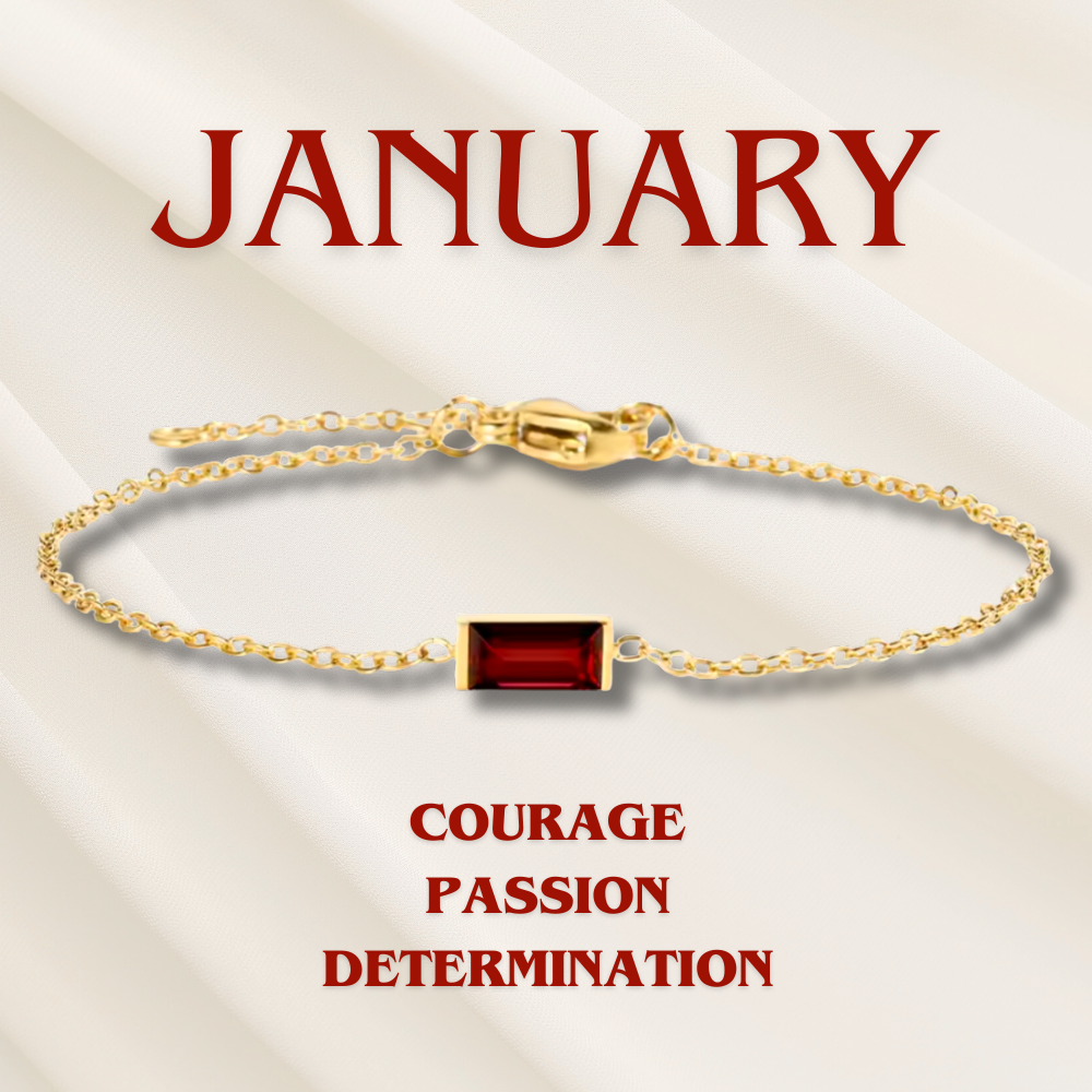 Bracciale con Pietra del Mese di Nascita Heartline