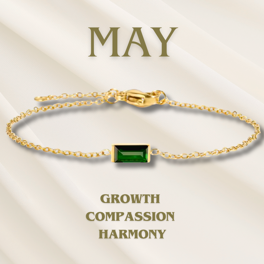 Bracciale con Pietra del Mese di Nascita Heartline