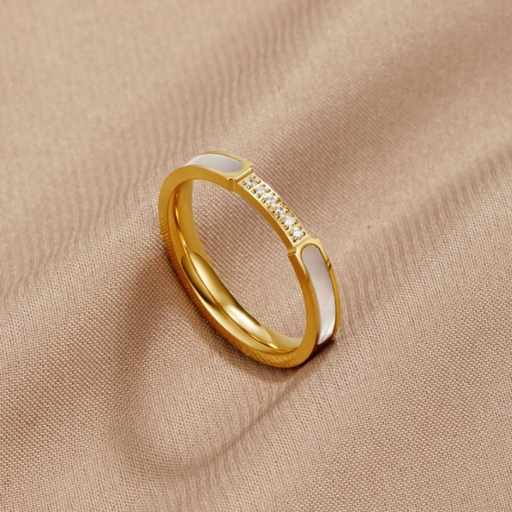 Unità - Anello in Perla e Cristallo