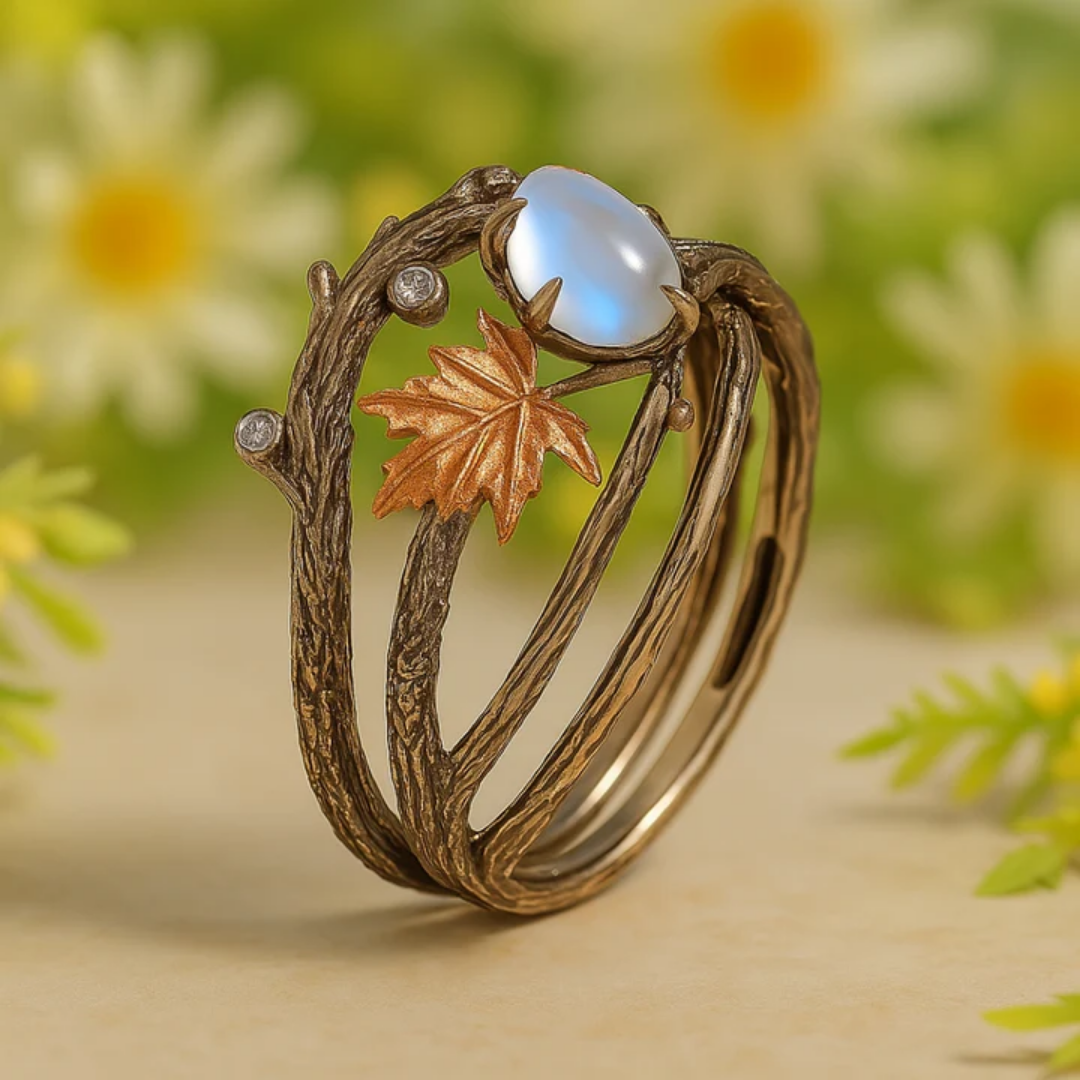 Anello in Pietra di Luna Naturale