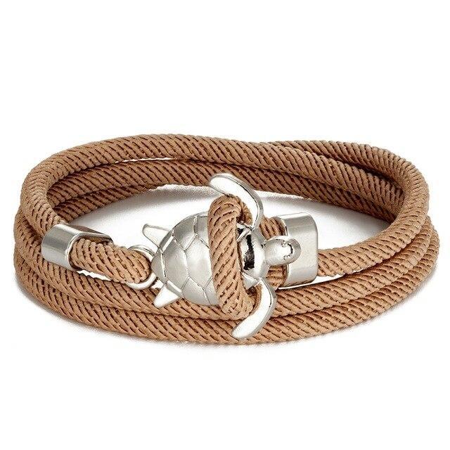 Bracciale fatto a mano a forma di tartaruga marina
