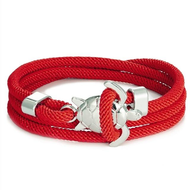 Bracciale fatto a mano a forma di tartaruga marina