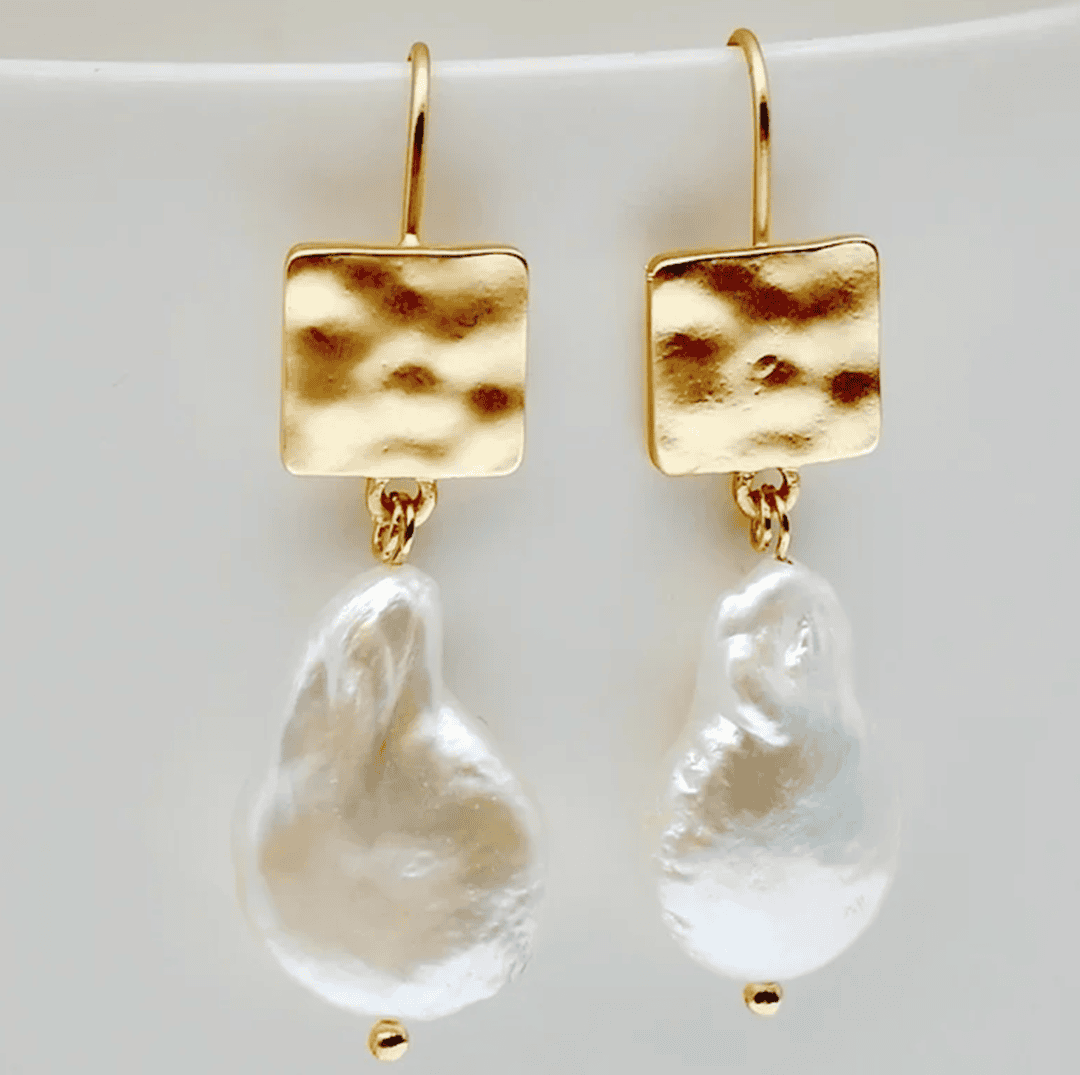 Orecchini in Perle d'Acqua Dolce Retro