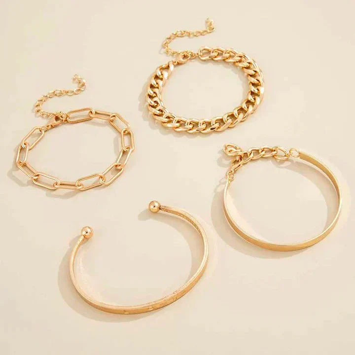Set di Bracciali Elan Mercer | Oro