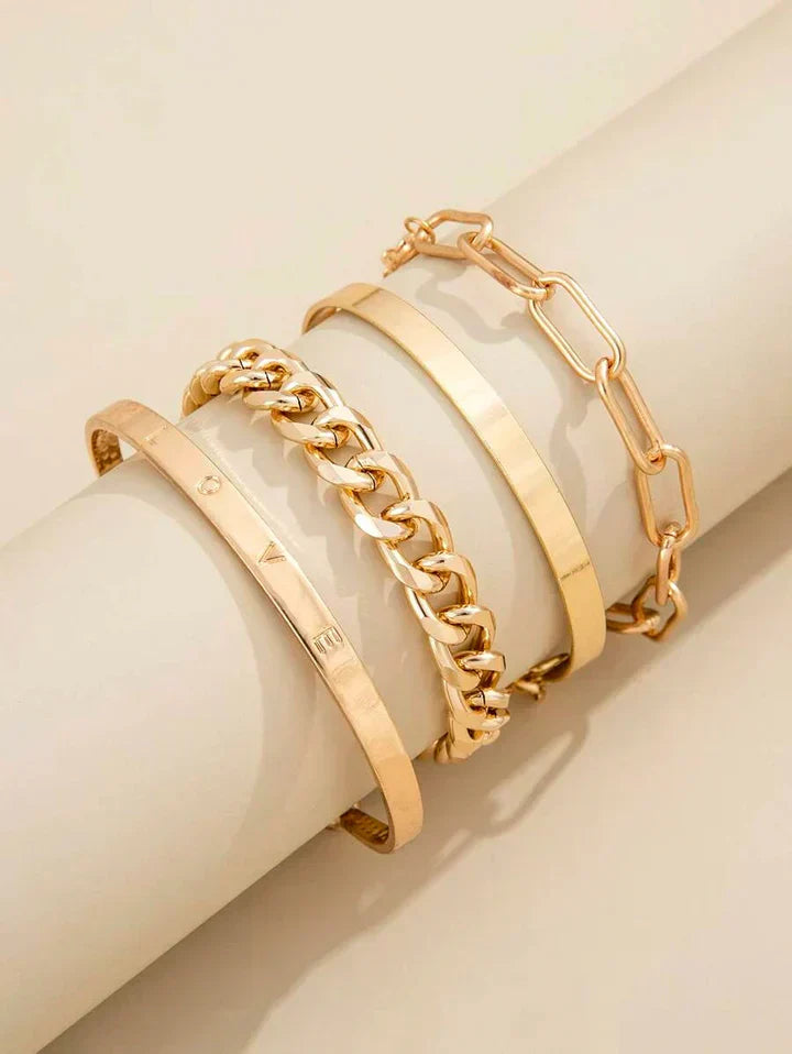 Set di Bracciali Elan Mercer | Oro