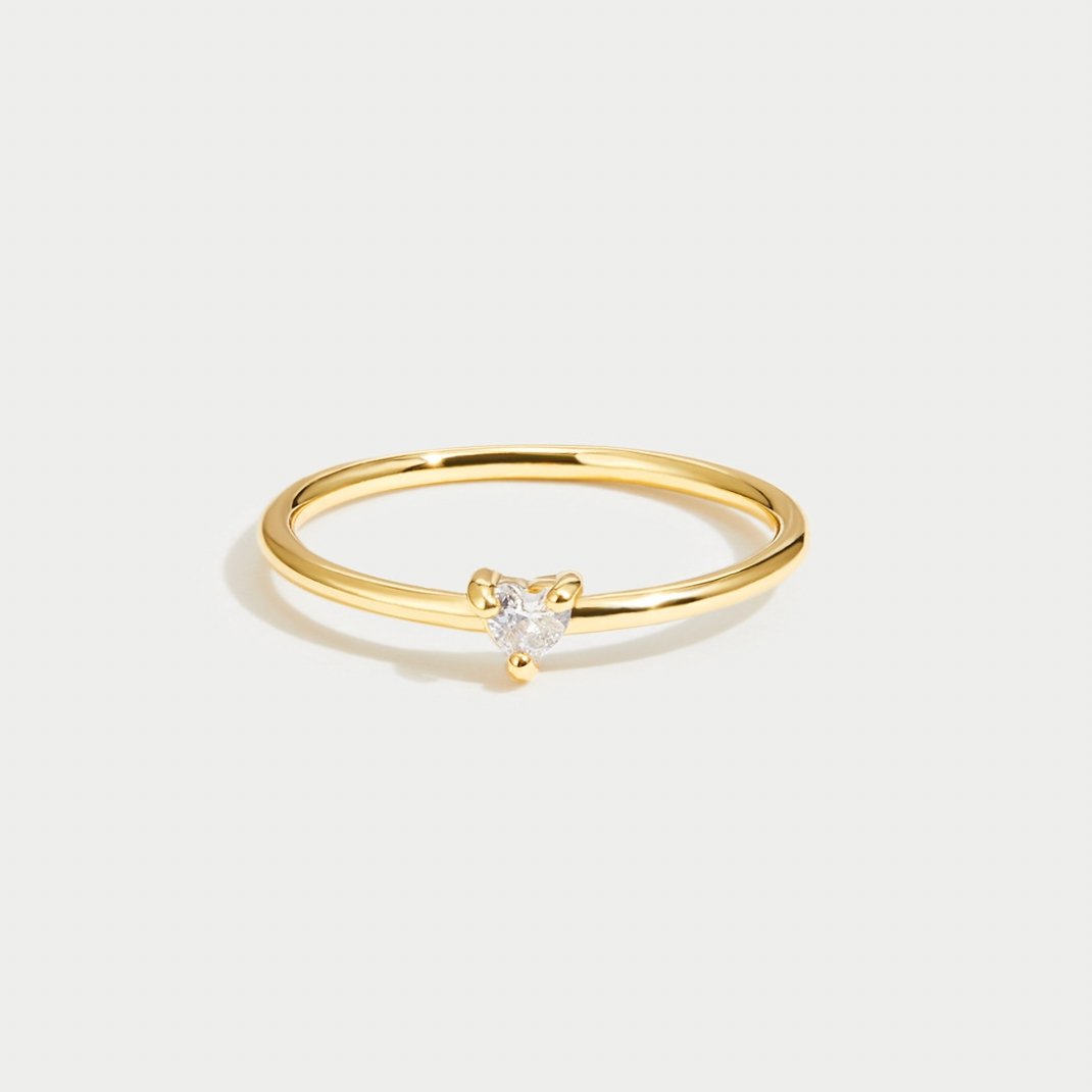 Amore - Anello Cuore di Cristallo