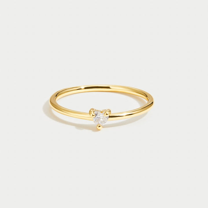 Amore - Anello Cuore di Cristallo