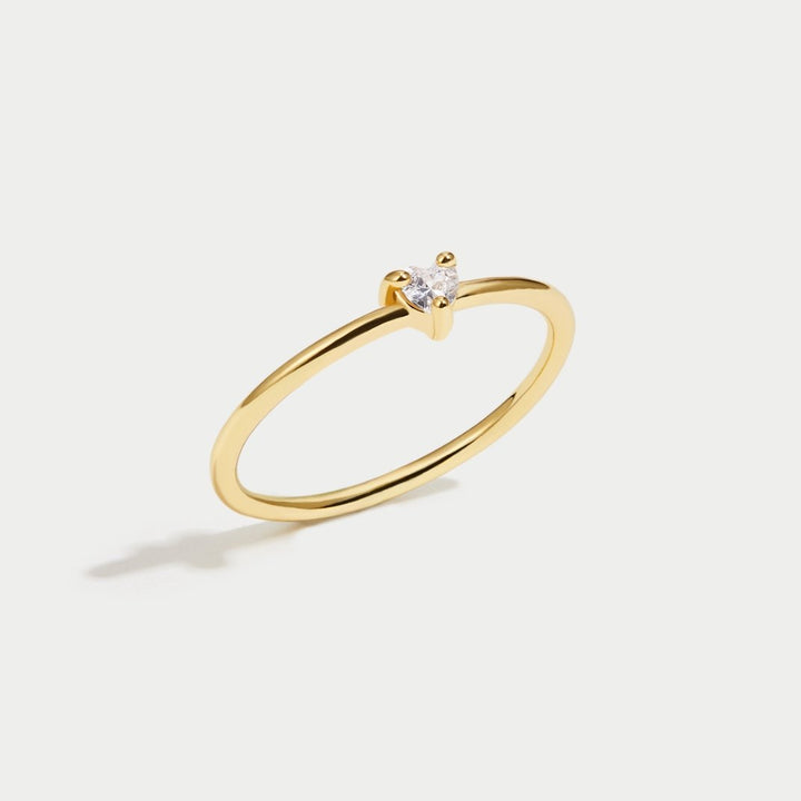 Amore - Anello Cuore di Cristallo