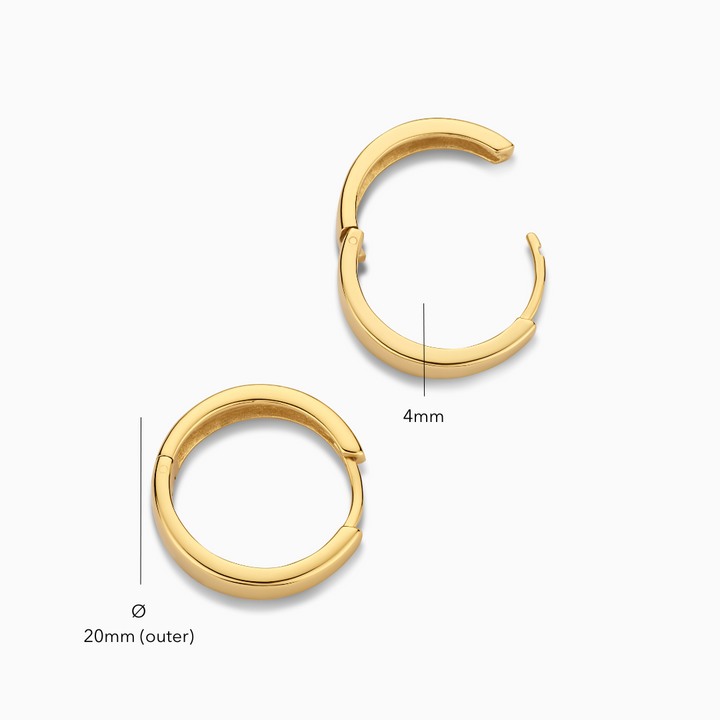 Gia Hoops | Oro