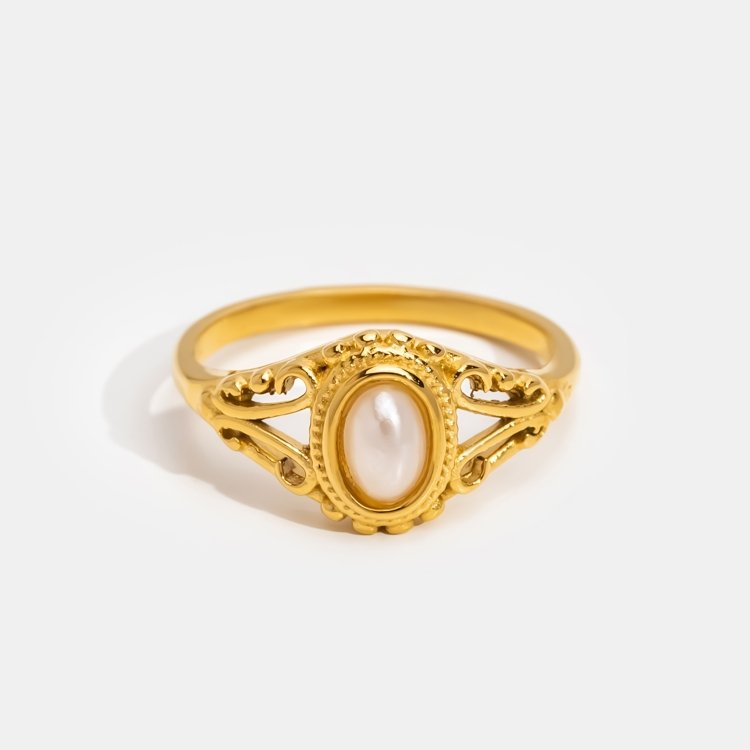 Royal - Anello Vintage con Perla