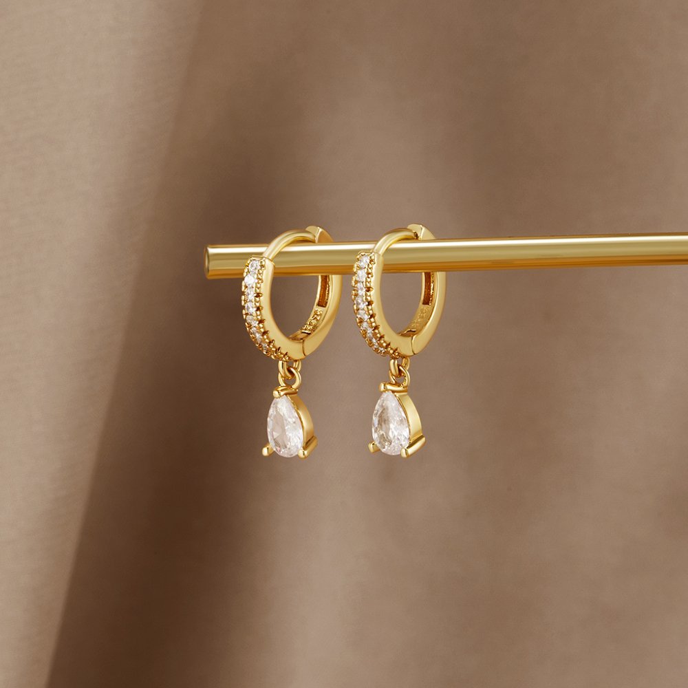 Orecchini in Cristallo color oro Premium